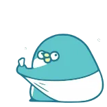 😋 burung, kartun, jari tengah, ofensif, gestur, fuck telegram sticker