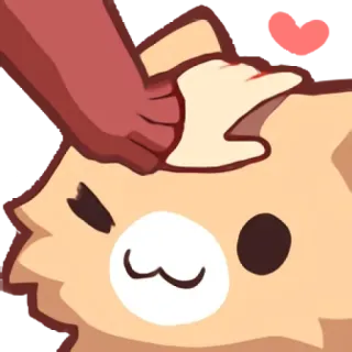 ❤️ chat, mignon, animal de compagnie, animal, amour, coeur, dessin animé telegram sticker