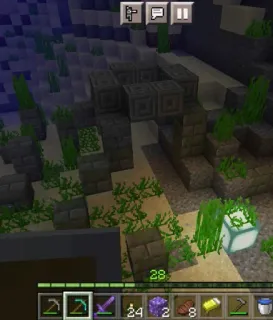 💡 Minecraft permainan video, Minecraft, bawah air, pasir, balok telegram sticker