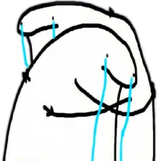 🌟 crying, sad, emotion, cartoon, drawing whatsapp sticker