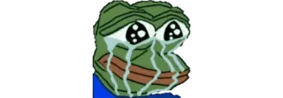 🥺 chorando, pepe, triste, meme, sapo telegram sticker