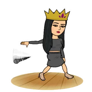 🎤 Bitmoji, reine, couronne, femme telegram sticker