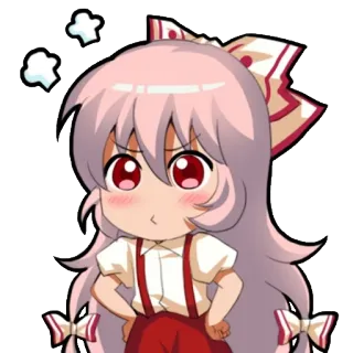 😤 Anime, Chibi, Ragazza, Arrabbiata, Carino, Personaggio telegram sticker
