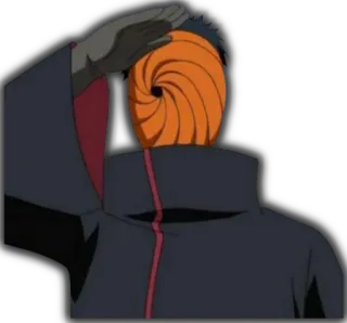 🧐 Tobi Naruto 토비, 나루토, 애니메이션, 마스크, 만화, 캐릭터 telegram sticker