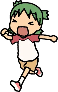 😝 Anime, Desenho animado, Correndo, Animado, Criança, Mangá, Gritando telegram sticker