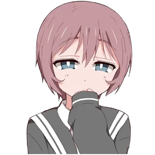 🤔 anime, girl, sad, cute, manga, emotional telegram sticker