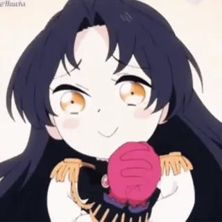 🙂 Anime, Desenho animado, Fofo, Garota, Ilustração, Arte digital whatsapp sticker