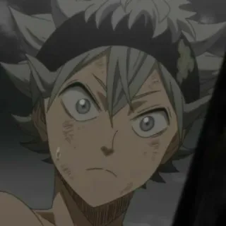 🐾 Asta Black Clover anime, manga, character, Asta, Black Clover telegram sticker