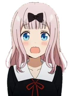 😧 Chika Fujiwara Kaguya-sama: Love Is War 动漫, 可爱, 藤原千花, 辉夜大小姐想让我告白, 卡哇伊 telegram sticker