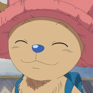 ☺️ Tony Tony Chopper One Piece Anime, Dibujos animados, Personaje, Reno, Lindo telegram sticker