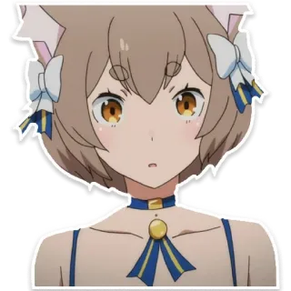 😳 Felix Argyle Re:Zero Anime, Gatto, Ragazzo, Trap, Carino, Orecchie telegram sticker