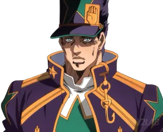 😐 Jotaro Kujo JoJo's Bizarre Adventure anime, character, Jotaro, JoJo's Bizarre Adventure telegram sticker