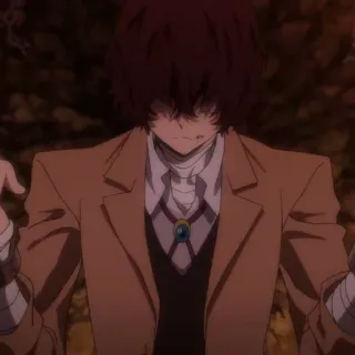 🍩 Osamu Dazai Bungo Stray Dogs Anime, Perban, Dazai, Osamu Dazai, Bungo Stray Dogs telegram sticker