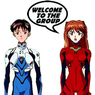 🗣 WELCOME TO THE GROUP Anime, Gruß, Willkommen telegram sticker