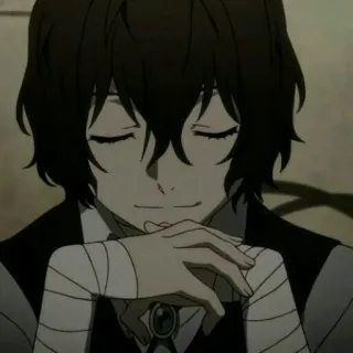 😊 Osamu Dazai Bungo Stray Dogs Anime, Bungo Stray Dogs, Dazai, Osamu Dazai, Vendajes whatsapp sticker