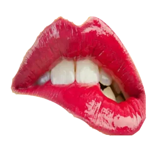 💋 lips, mouth, red lipstick, teeth, makeup, beauty telegram sticker