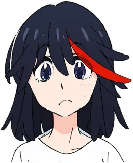 😕 Ryuko Matoi Kill la Kill Anime, Manga, Postać, Kill la Kill, Ryuko Matoi telegram sticker
