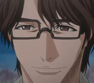 🗿 Sosuke Aizen Bleach Anime, Personagem, Óculos, Aizen, Sosuke Aizen, Bleach telegram sticker