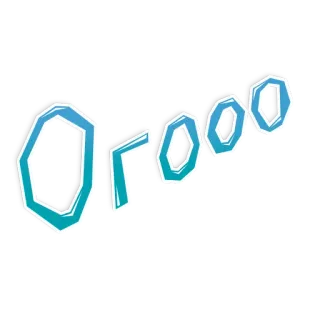 😮 Orrrr текст, синий telegram sticker