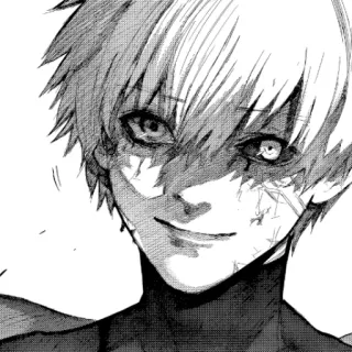 🖤 Ken Kaneki Tokyo Ghoul Anime, Manga, Personnage, Tokyo Ghoul, Ken Kaneki, Goule telegram sticker