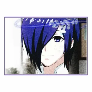🙂 Touka Kirishima Tokyo Ghoul Anime, Manga, Ghoul, Tokyo Ghoul, Touka Kirishima, Charakter telegram sticker