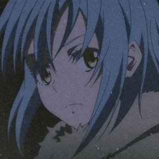 🌟 Rimuru Tempest That Time I Got Reincarnated as a Slime アニメ, マンガ, ファンタジー, 異世界, リムル, スライム whatsapp sticker