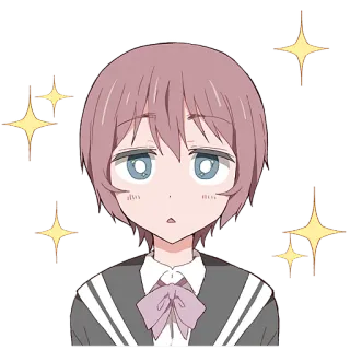 ✨ anime, girl, sparkles, cute telegram sticker