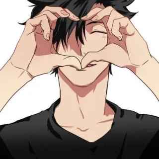 😘 Anime, Herz, Liebe, Süß, Figur, Cartoon telegram sticker