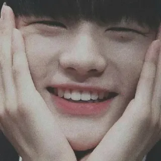 🥺 人, 微笑, 手, 脸 telegram sticker
