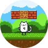 🕹 cat, pixel art, gaming, digital art, sticker telegram sticker