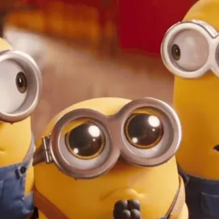 🍌 Minions Despicable Me minions, cartoon, characters, funny, yellow, cute, glasses telegram sticker