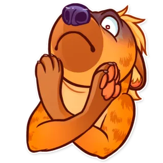 ❌ 动物, 狗, 卡通, 表情, 可爱, 贴纸 telegram sticker