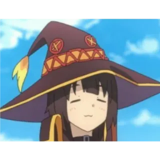 😊 Megumin Konosuba Anime, Konosuba, Megumin, Maga, linda, kawaii, mago whatsapp sticker
