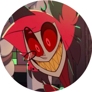 🤬 Alastor Hazbin Hotel iblis, radio, seram, hotel, senyum telegram sticker