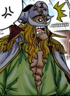 😡 Whitebeard One Piece Anime, Pirat, Schnurrbart, Charakter, One Piece telegram sticker