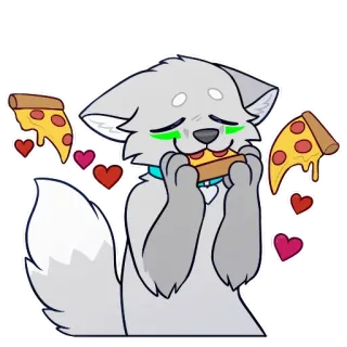 🍕 furry wolf telegram sticker