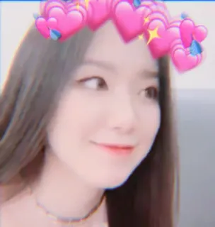 🐰 woman, girl, hearts, korean, pretty, smiling telegram sticker