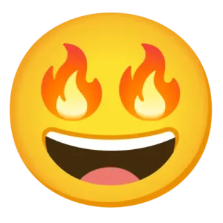 🔥 Biểu tượng cảm xúc, Ngọn lửa, Lửa, Biểu cảm, Vui vẻ, Hào hứng telegram sticker