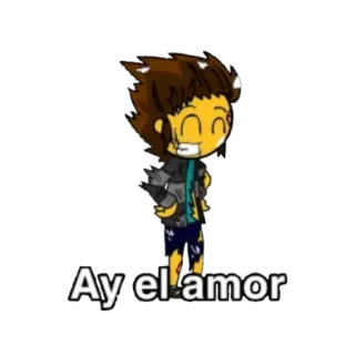🖕 Ay el amor Cartoon, Liebe, Figur, Spanisch telegram sticker