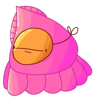 😐 adesivo, desenho animado, rosa, abstrato, fofo, personagem telegram sticker