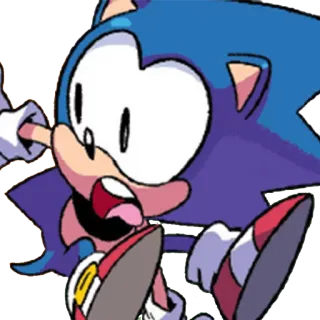 😲 Sonic sonic the hedgehog, sonic, video game character, sega, cartoon character, blue hedgehog telegram sticker