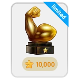 🎁 limited braccio, muscolo, trofeo, oro, forza, fitness telegram sticker