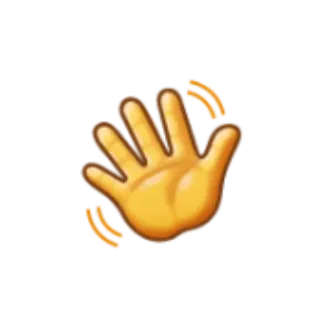👋 Emoji, Mão, Acenar, Acenando telegram sticker