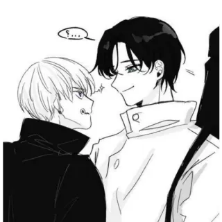 🌱 S... 动漫, 漫画, 卡通, 人物, 黑白 telegram sticker