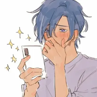 🍂 애니메이션, 볼터치, 귀여운, 일러스트, 만화, 캐릭터 telegram sticker