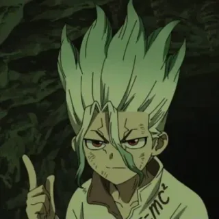 🙂 Senku Ishigami Dr. Stone anime, character, senku ishigami, dr stone telegram sticker