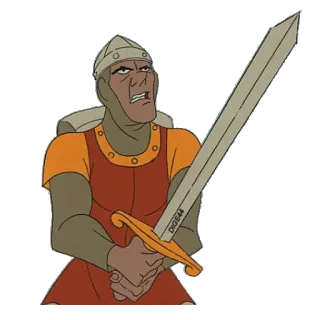 🗡 knight, sword, armor, medieval, soldier, warrior telegram sticker
