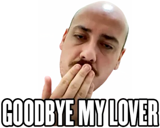 😘 GOODBYE MY LOVER adiós, amante, despedida, relación, amor whatsapp sticker