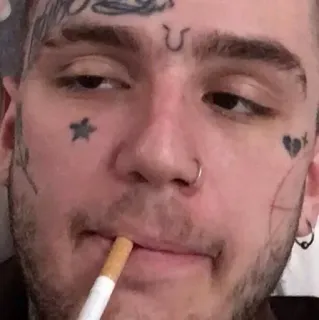 🐣 Lil Peep muzyka, muzyk, Lil Peep, raper, piosenkarz, tatuaż telegram sticker