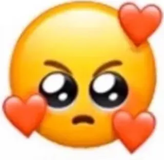 😡 emoji, cuori, amore, carino, arrabbiato telegram sticker
